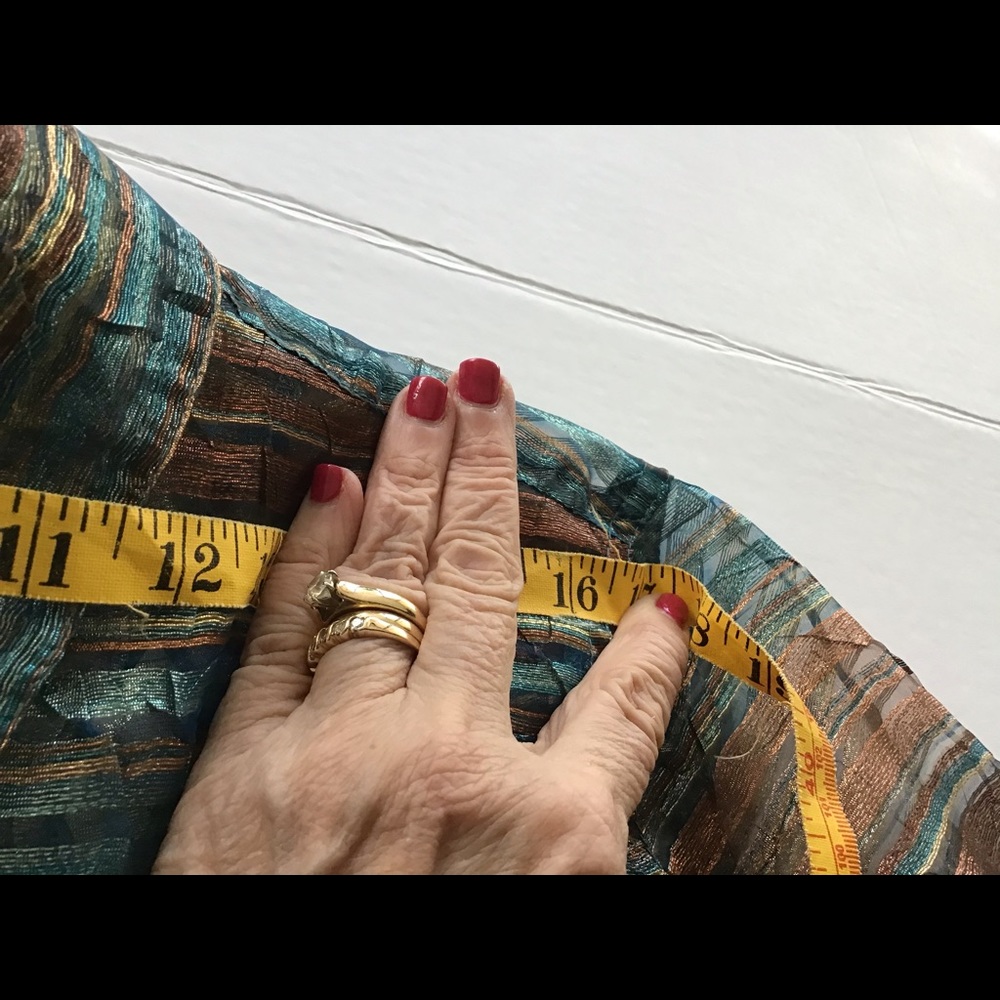 Patchington Sheer Blouse Or Jacket Size Medium - image 3